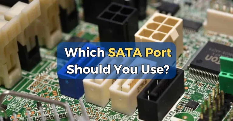 does it matter what sata port i use