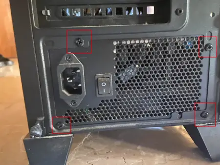 attach the psu to the case