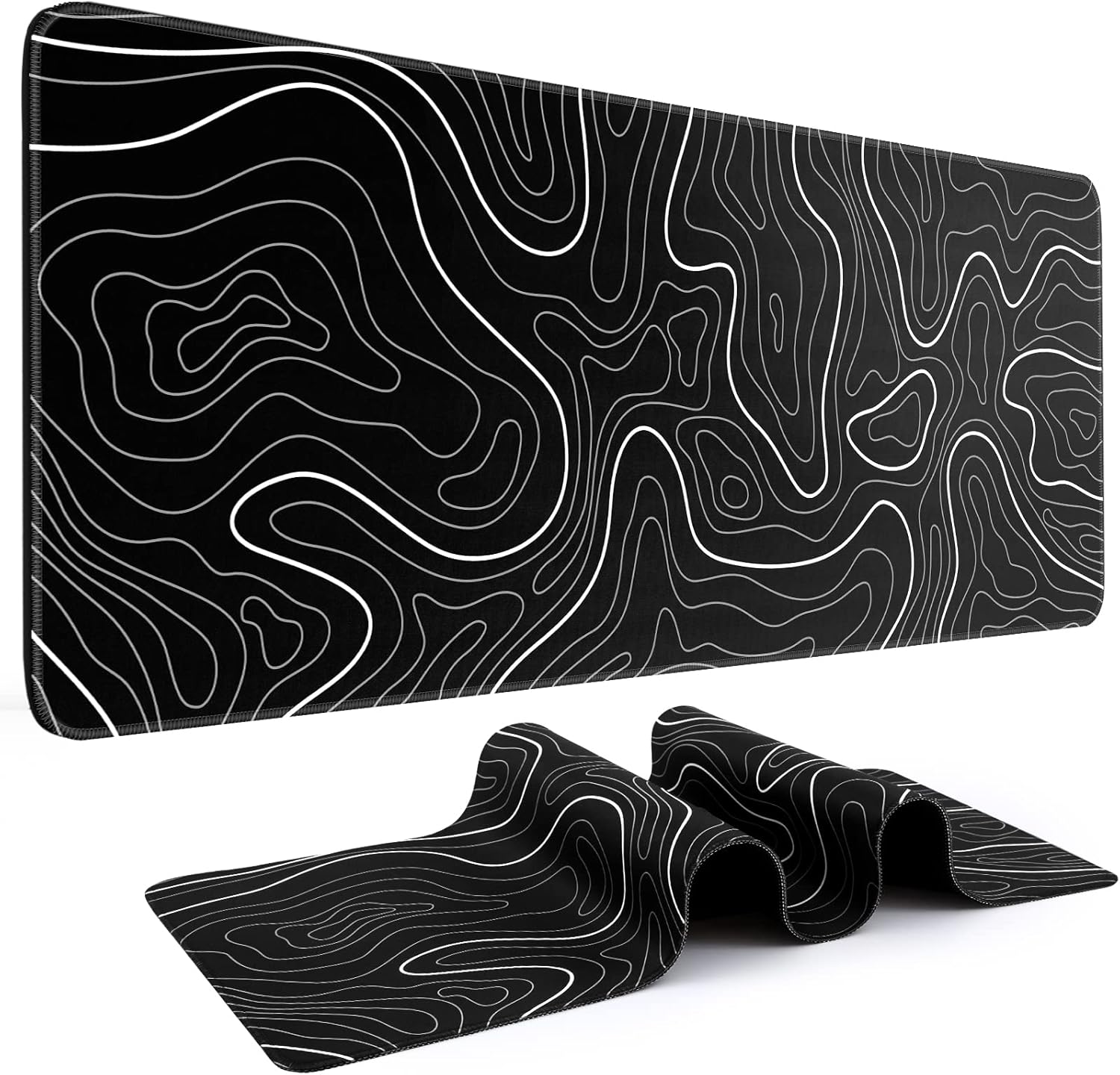 DiGSOM MOUSE PAD GAMING 31.5 x 11.8 Inches Large Anit Slip Rubber + Keyboard mate
