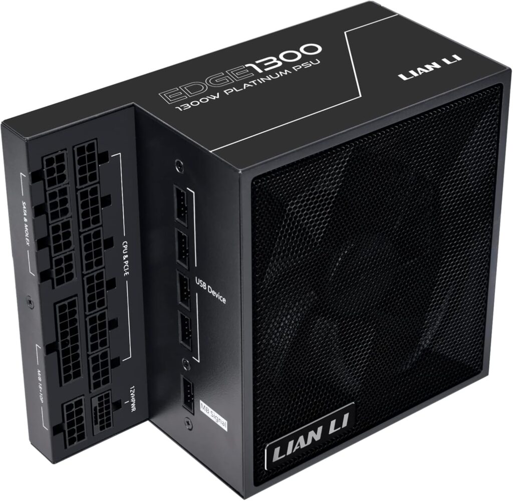 Best Performance PSUs For i9-14900K and RTX 5090 - 2025 37 Lian Li Edge Series-1300W Full Modular Power Supply-80 Plus Platinum