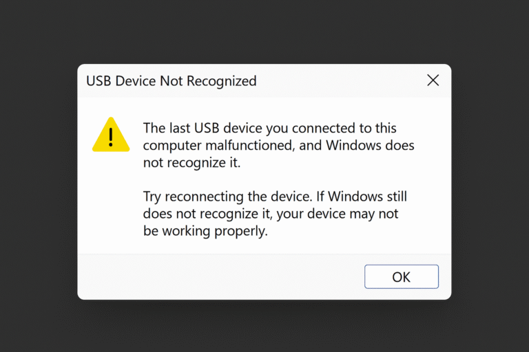HOW TO Fix - usb device not recognized