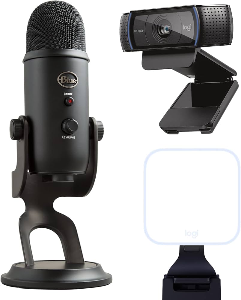 BEST MICROPHONES FOR GAMING PC 16 3.Logitech for Creators Blue Yeti USB Microphone: