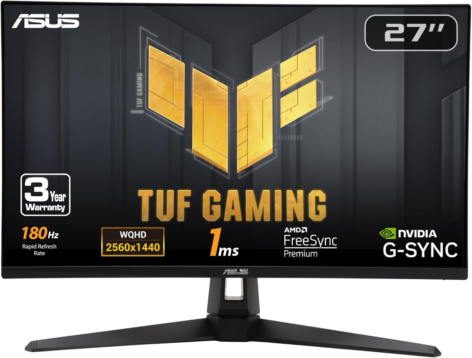 ASUS TUF Gaming 27” 1440P HDR Monitor (VG27AQ3A):
